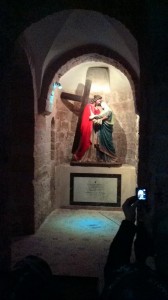 Întâlnirea lui Iisus cu Maica  Domnului, imortalizată la  Mănăstirea Sf. Haralambie