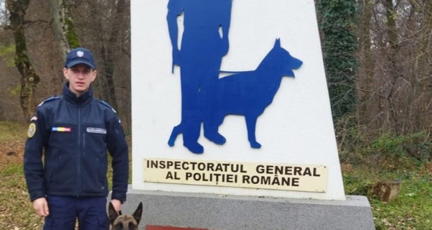Cel mai tânăr câine de serviciu al Inspectoratului de Jandarmi Județean Botoșani a împlinit trei ani