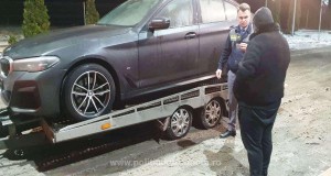 BMW hibrid furat din Polonia, descoperit și indisponibilizat la frontieră